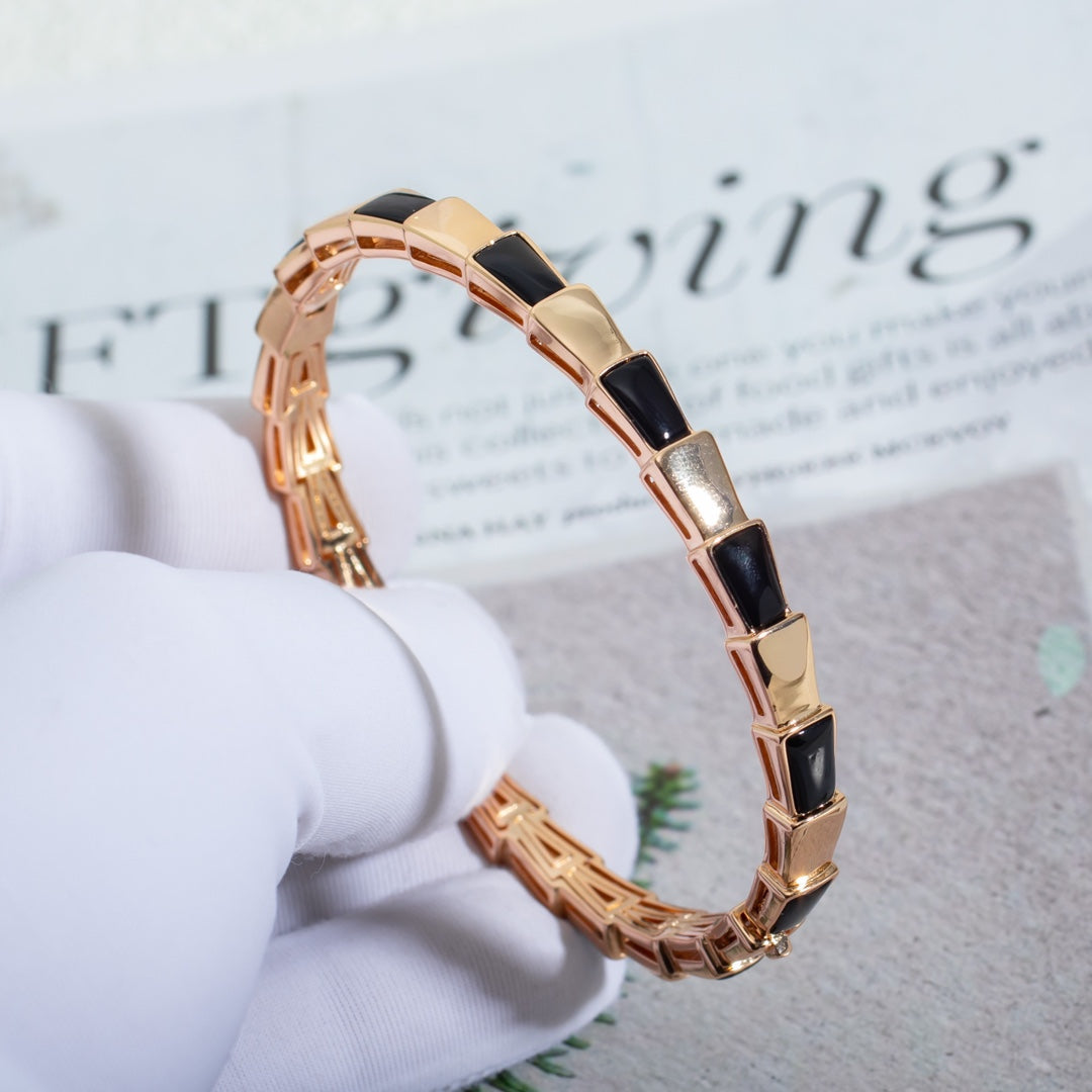 [AuraEcho]SERPENTI BRACELET PINK GOLD ONYX