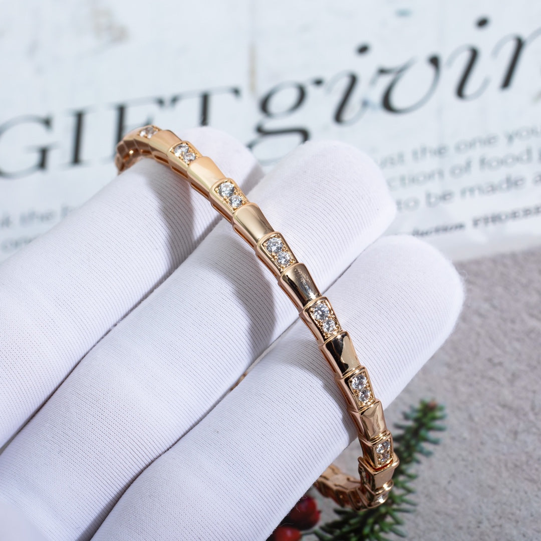 [AuraEcho]SERPENTI BRACELET PINK GOLD DIAMOND