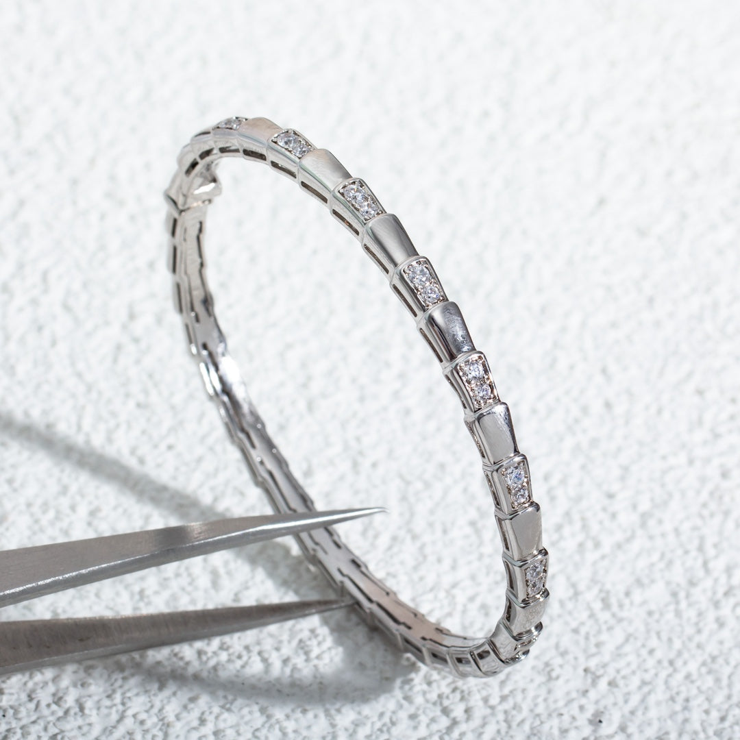 [AuraEcho]SERPENTI BRACELET SILVER DIAMOND