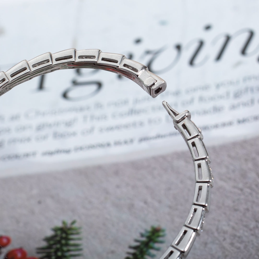 [AuraEcho]SERPENTI BRACELET SILVER DIAMOND