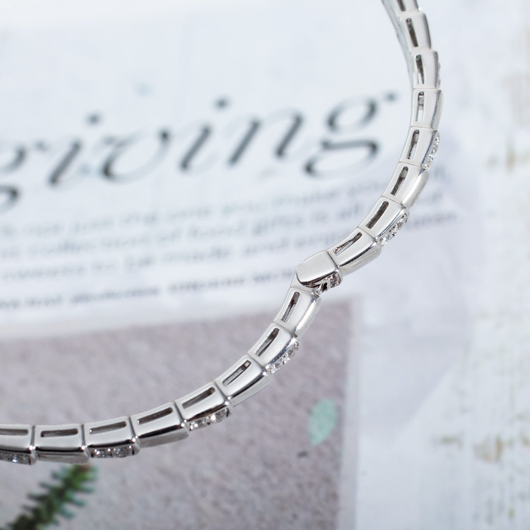 [AuraEcho]SERPENTI BRACELET SILVER DIAMOND