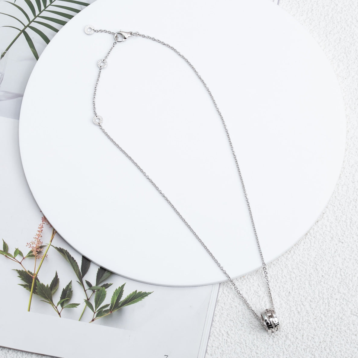 [AuraEcho]PARENTESI NECKLACE SILVER