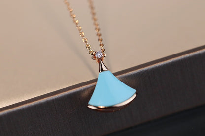 [AuraEcho]DREAM NECKLACE TURQUOISE PINK GOLD