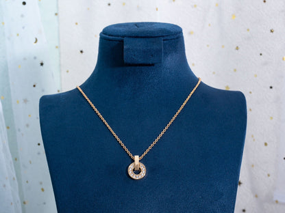 [AuraEcho]GARI NECKLACE PINK GOLD DIAMOND