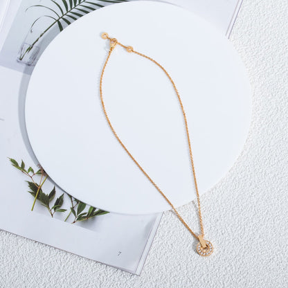 [AuraEcho]GARI NECKLACE PINK GOLD DIAMOND