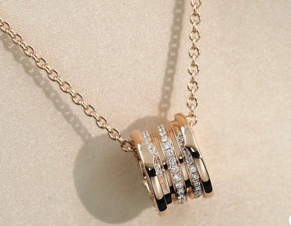 [AuraEcho]ZERO 1 PINK GOLD DIAMOND NECKLACE