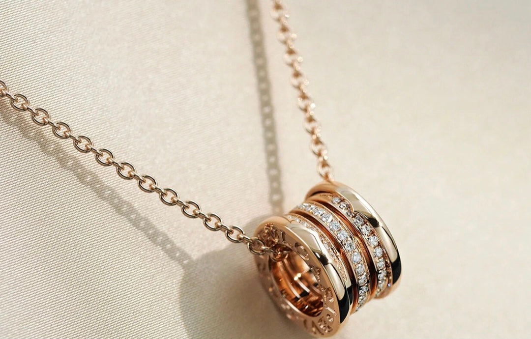 [AuraEcho]ZERO 1 PINK GOLD DIAMOND NECKLACE
