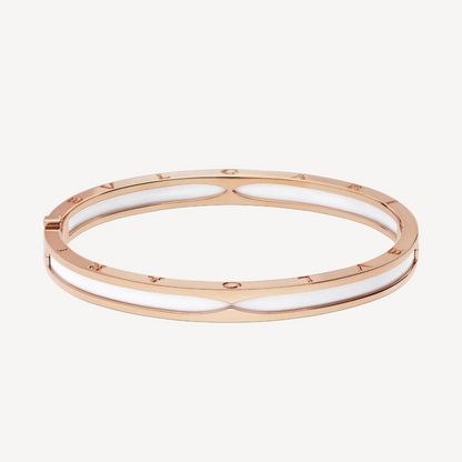[AuraEcho]ZERO 1 PINK GOLD WITH WHITE CERAMIC BRACELET