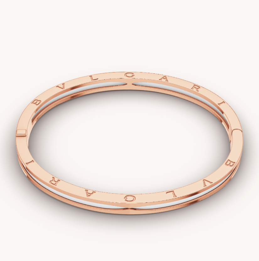 [AuraEcho]ZERO 1 PINK GOLD WITH WHITE CERAMIC BRACELET
