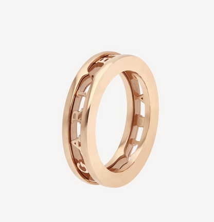 [AuraEcho]ZERO 1 ONE-BAND WITH OPENWORK LOGO SPIRAL RING