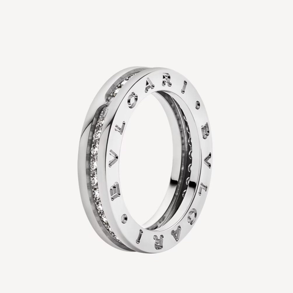 [AuraEcho]ZERO 1 ONE-BAND PAVED DIAMONDS ON THE SPIRAL RING