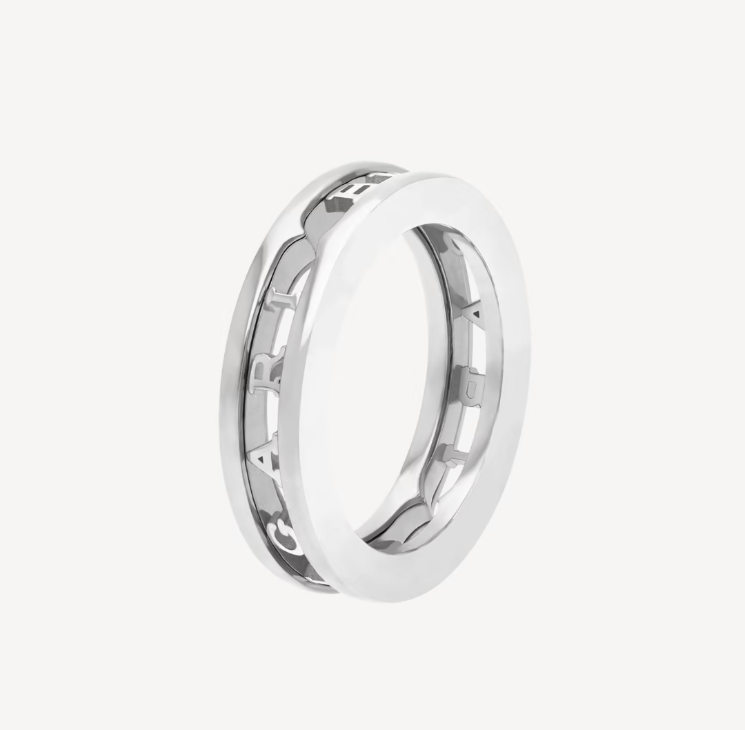 [AuraEcho]ZERO 1 ONE-BAND WITH OPENWORK LOGO SPIRAL RING
