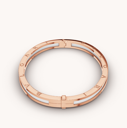 [AuraEcho]ZERO 1 PINK GOLD WITH WHITE CERAMIC BRACELET