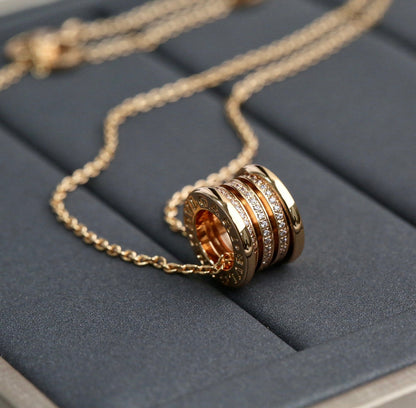 [AuraEcho]ZERO 1 PINK GOLD DIAMOND NECKLACE
