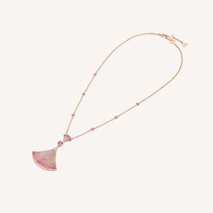 [AuraEcho]DREAM NECKLACK DIAMOND PINK GOLD