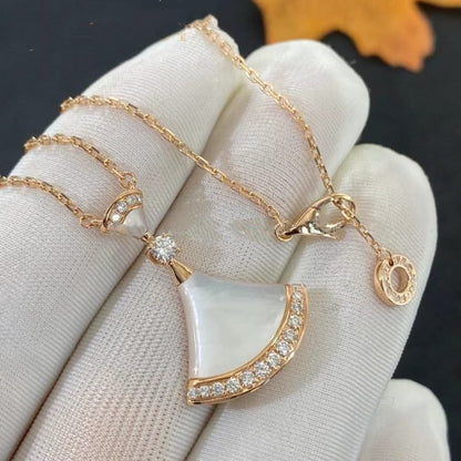 [AuraEcho]DREAM NECKLACE MOP PINK GOLD DIAMOND