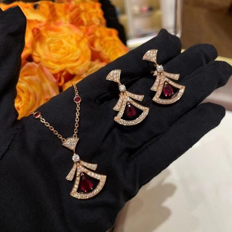 [AuraEcho]DREAM NECKLACE CARNELIAN DIAMOND PINK GOLD
