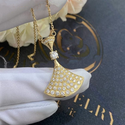 [AuraEcho]DREAM NECKLACE GOLD FULL DIAMOND