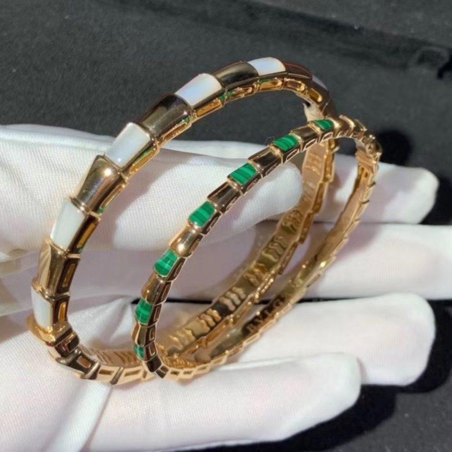 [AuraEcho]SERPENTI BRACELET PINK GOLD MOP