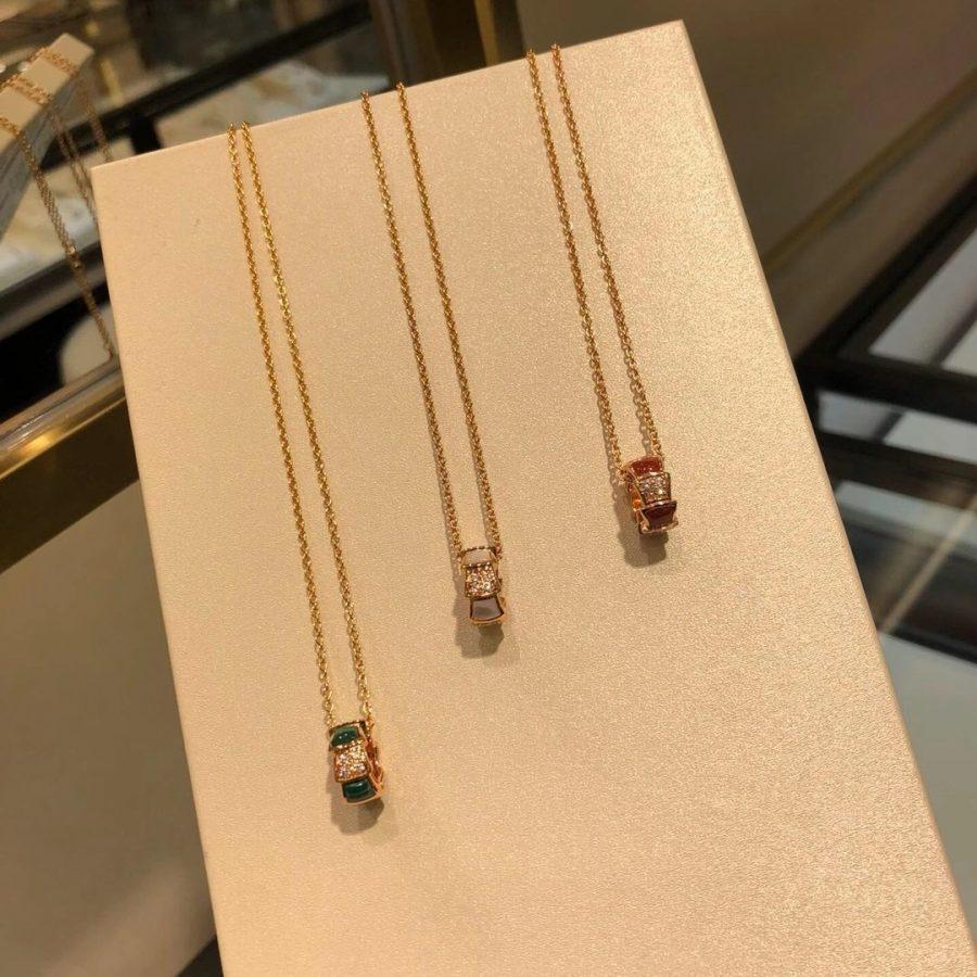 [AuraEcho]SERPENTI PEDANT DIAMOND NECKLACE