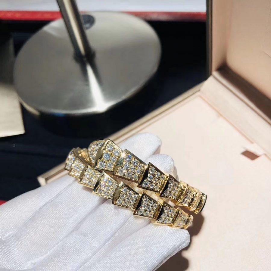 [AuraEcho]SERPENTI BRACELET 8MM GOLD DIAMOND