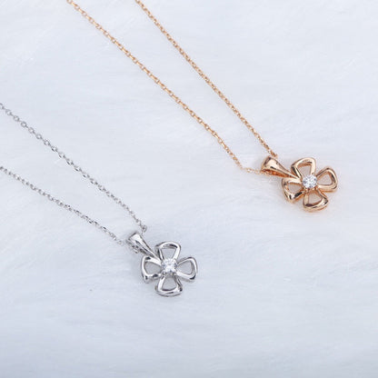 [AuraEcho]FIOREVER NECKLACE DIAMOND CENTER