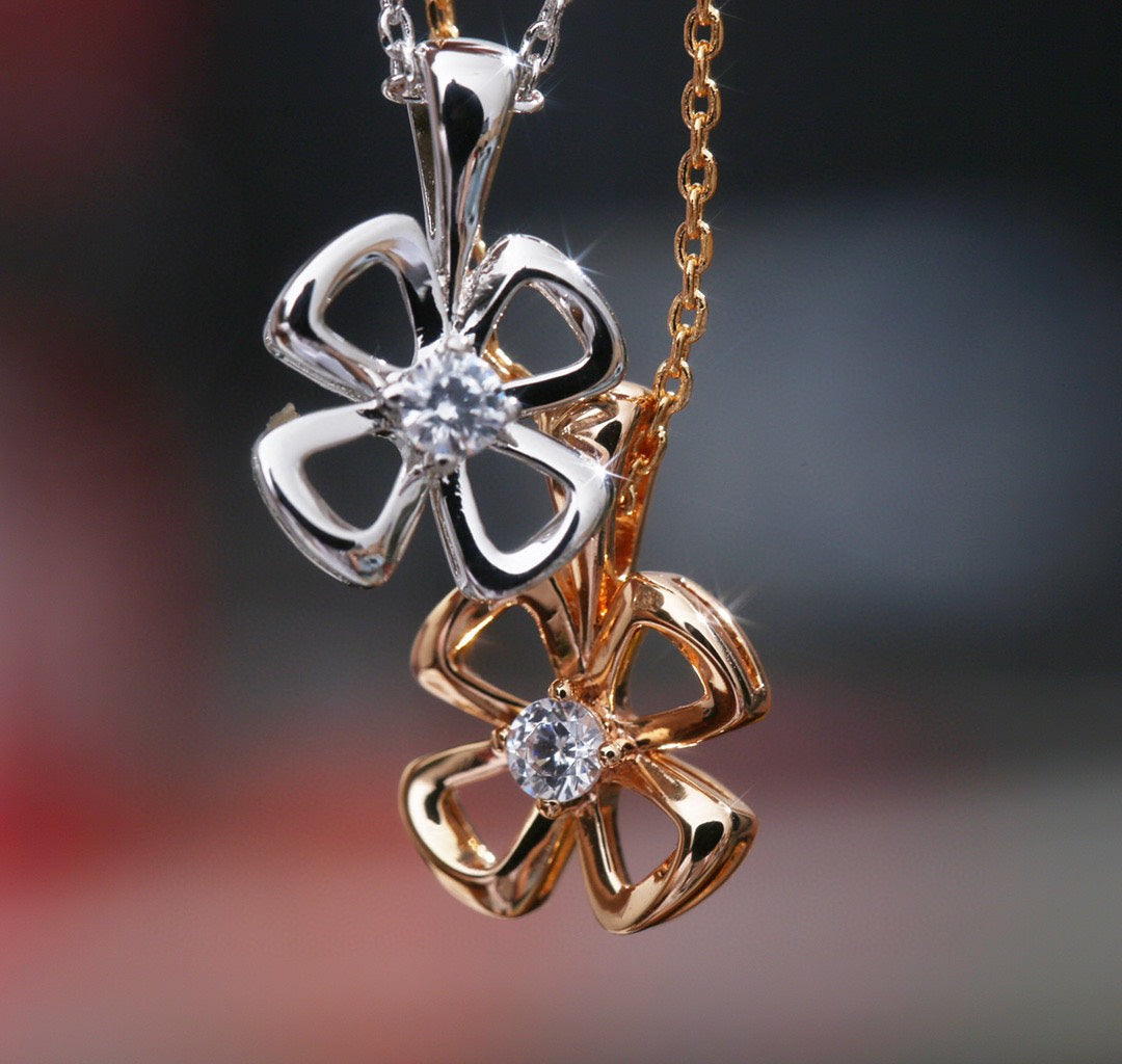 [AuraEcho]FIOREVER NECKLACE DIAMOND CENTER