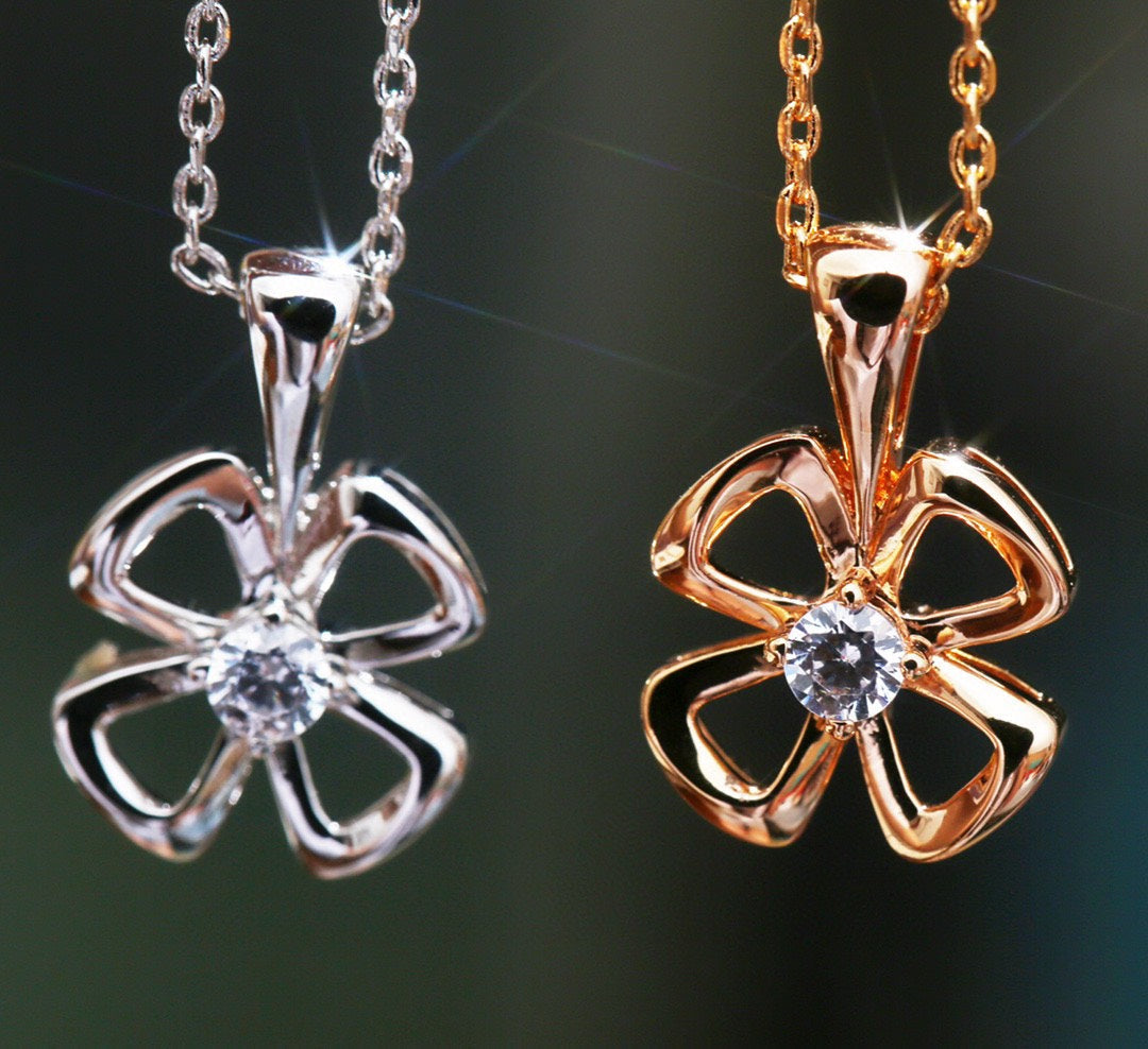 [AuraEcho]FIOREVER NECKLACE DIAMOND CENTER